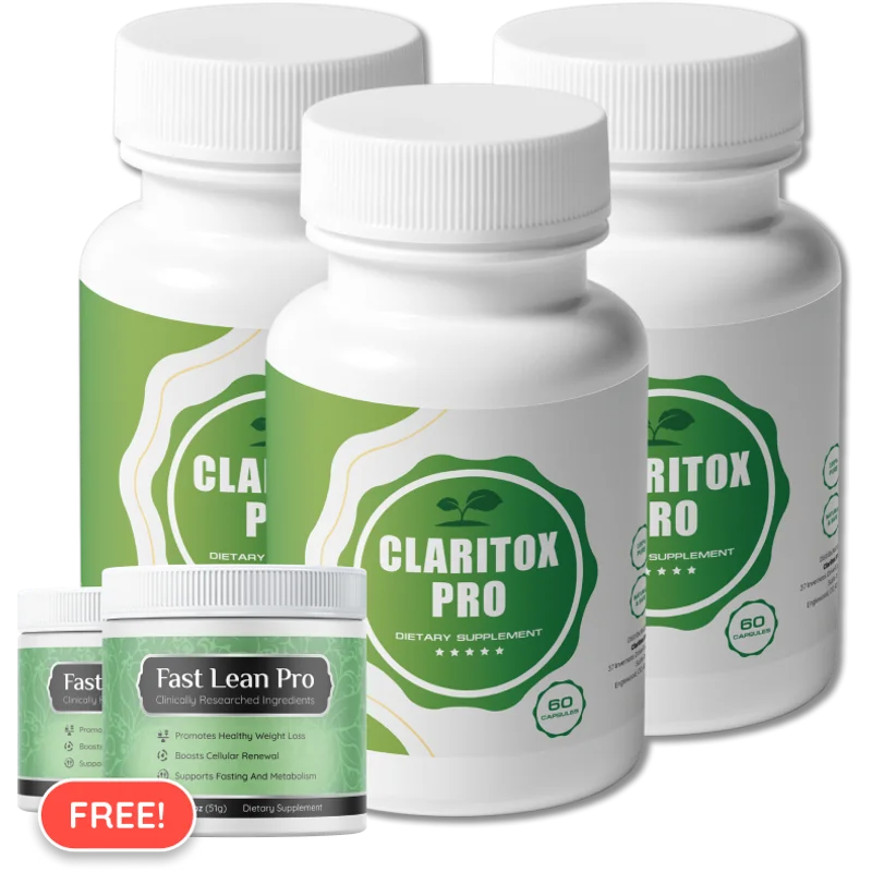 Claritox Pro Natural Cognitive Formula — 3 Bottle / 90 Day Pack
